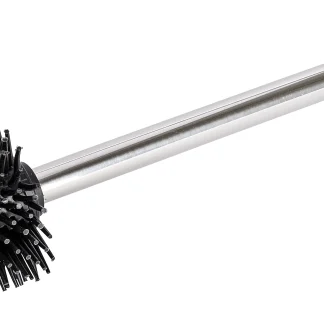 Wenko Silikon Ersatz-WC-Bürste mit Edelstahlstiel schwarz