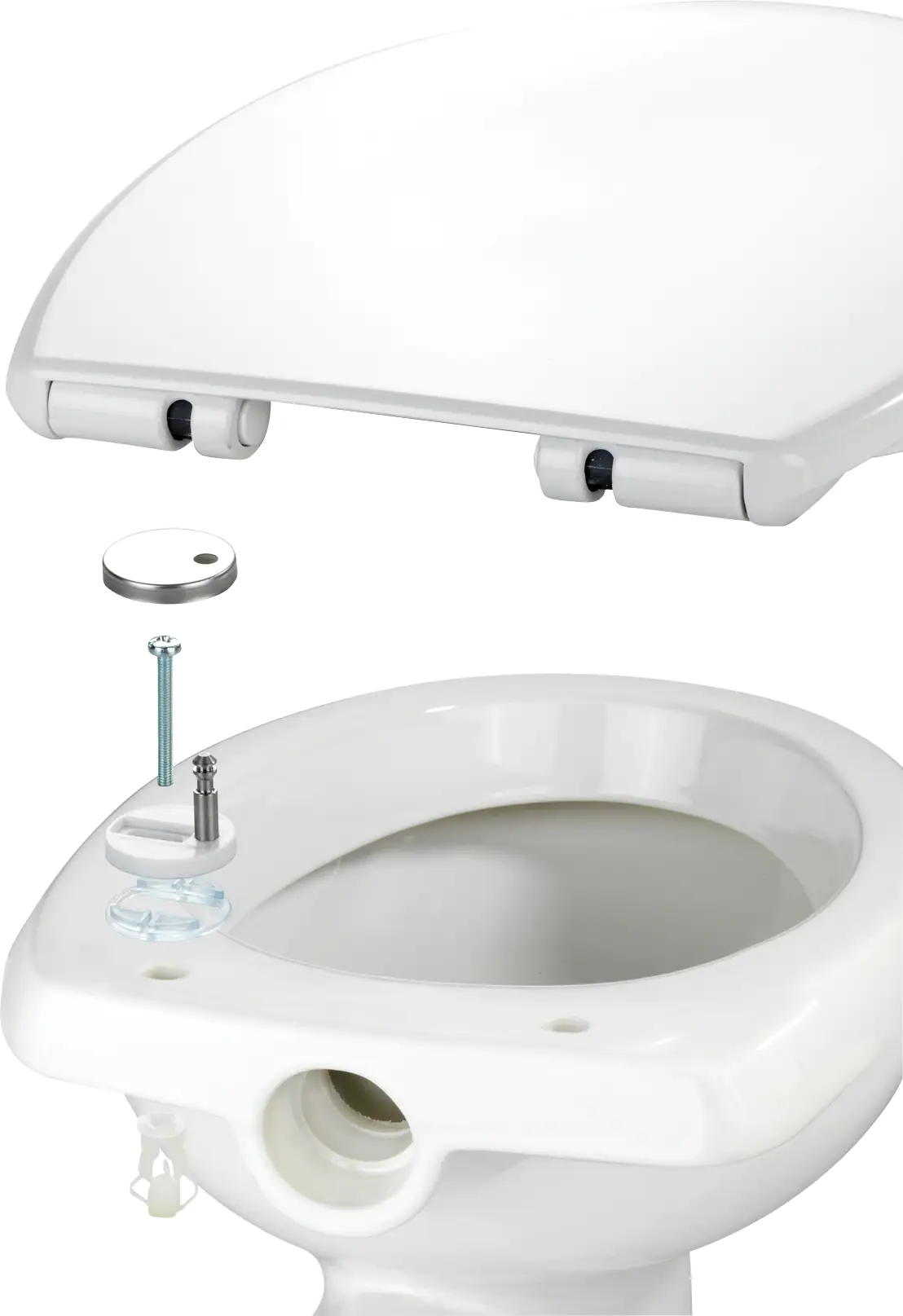 Wenko WC-Sitz Tallone mit Absenkautomatik Duroplast, weiß