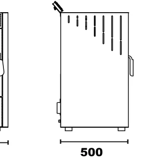 Rowi Pelletofen HPO 6/2 Comodo Stahl, 6 kW, Raumheizvermögen 150 m³