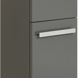 Pelipal Highboard Fokus 4005 Lack steingrau Hochglanz, Breite 30 cm