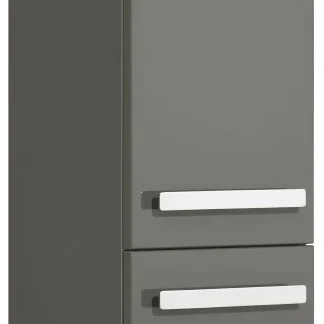 Pelipal Hochschrank Fokus 4005 Lack steingrau Hochglanz, Breite 30 cm