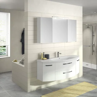 Pelipal Spiegelschrank Fokus 4010 weiß Glanz, Breite 1400 mm