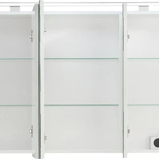 Primaster Spiegelschrank Düsseldorf mit Beleuchtung weiß 100 x 70 cm