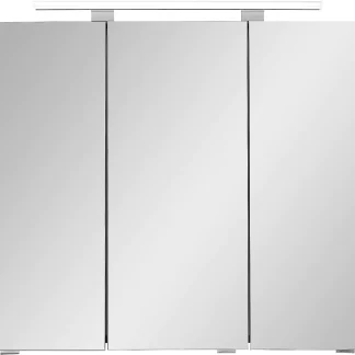 Primaster Spiegelschrank Düsseldorf mit Beleuchtung weiß 80 x 70 cm