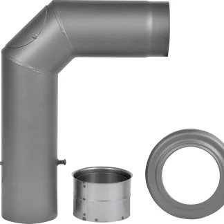 Firefix Ofenrohrbogen Set Ø150mm, dunkelgrau