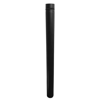 Pelletofenrohr 1000 mm schwarz, 1000 mm lang