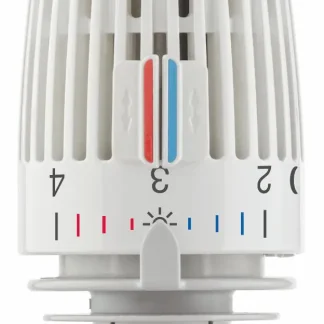 Heimeier Thermostatkopf Typ K fester Fühler, M30 Anschluss, weiß