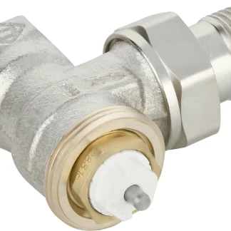 Heimeier Thermostatventil V-Exact II 1/2" Eck, vernickelt