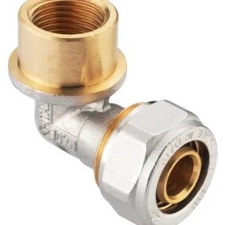 Cornat Winkel 90° ø 20 mm 1/2" IG Messing vernickelt, ø 20 mm, 1/2" IG