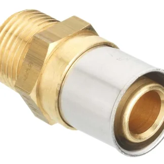 Cornat Press-Kupplung komplett Messing/Edelstahl, ø 20 mm, 1/2" AG