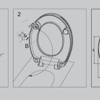 Primaster WC-Deckel mit Absenkautomatik Komfort-Plus weiß erhöht