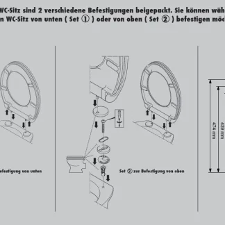 Primaster WC-Deckel mit Absenkautomatik Manhattan weiß