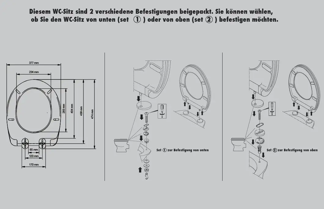 Primaster WC-Deckel mit Absenkautomatik Ibiza weiß