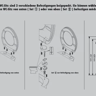 Primaster WC-Deckel mit Absenkautomatik Sunset weiß