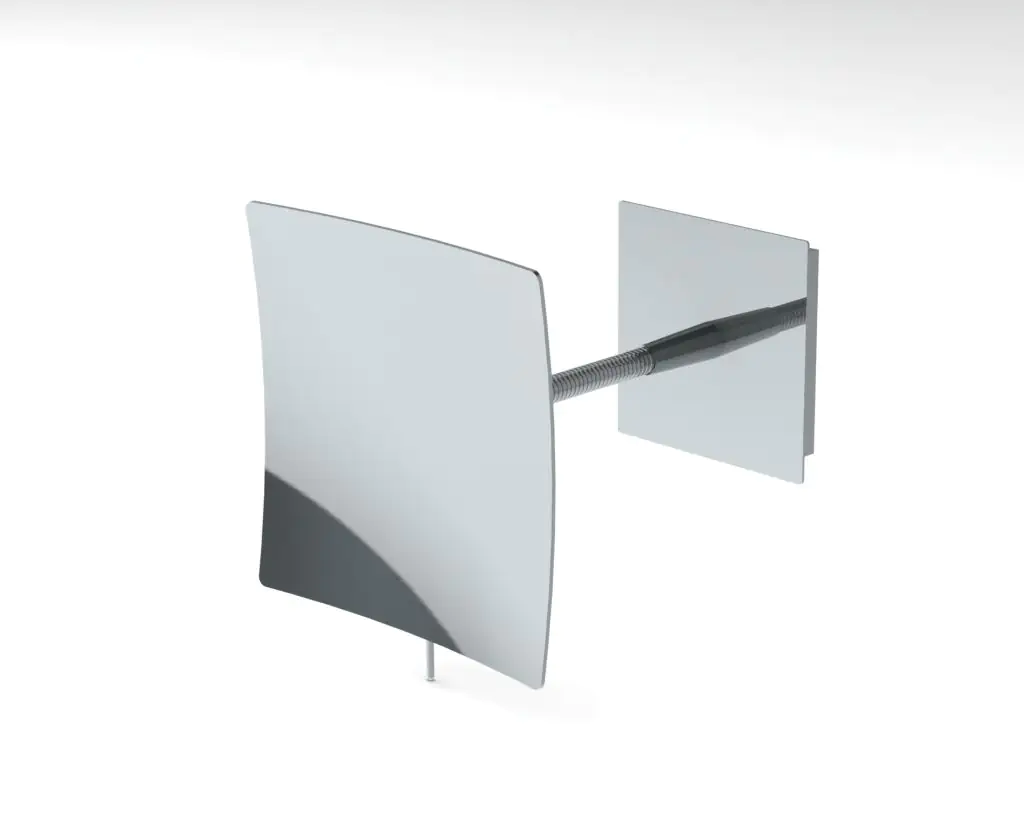 Primaster Wand-Kosmetikspiegel 5-fach Vergrößerung eckig