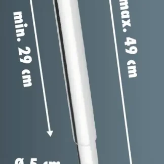 Primaster Teleskop-Handtuchstange Edelstahl verchromt Classic Round