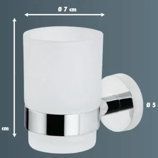 Primaster Zahnputzbecher Classic Round Edelstahl