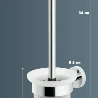 Primaster Toilettenbürstenhalter Edelstahl verchromt Classic Round