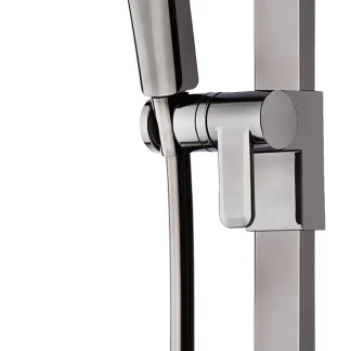 Primaster Brausegarnitur 3 Strahlarten Prag silbergrau matt 82 cm