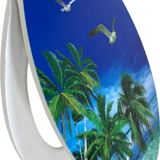 Primaster WC-Deckel mit Absenkautomatik Möwe weiß