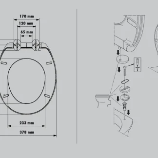 Primaster WC-Deckel mit Absenkautomatik Katze 3D weiß
