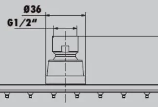 Primaster Kopfbrause Santiago chrom 33 x 22 cm