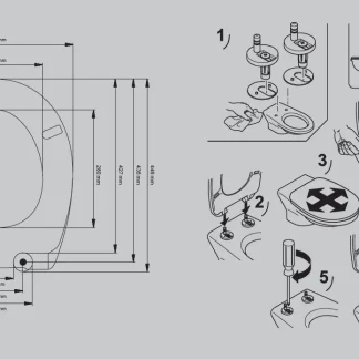 Primaster WC-Deckel mit Absenkautomatik Chalet weiß