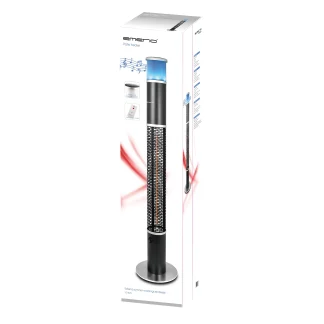 emerio Inrarot Heizer 1500 W, mit LED Leuchte, Lautsprecher Bluetooth