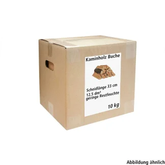 Kaminholz Buche 10 kg / 12,5 dm³ im Karton