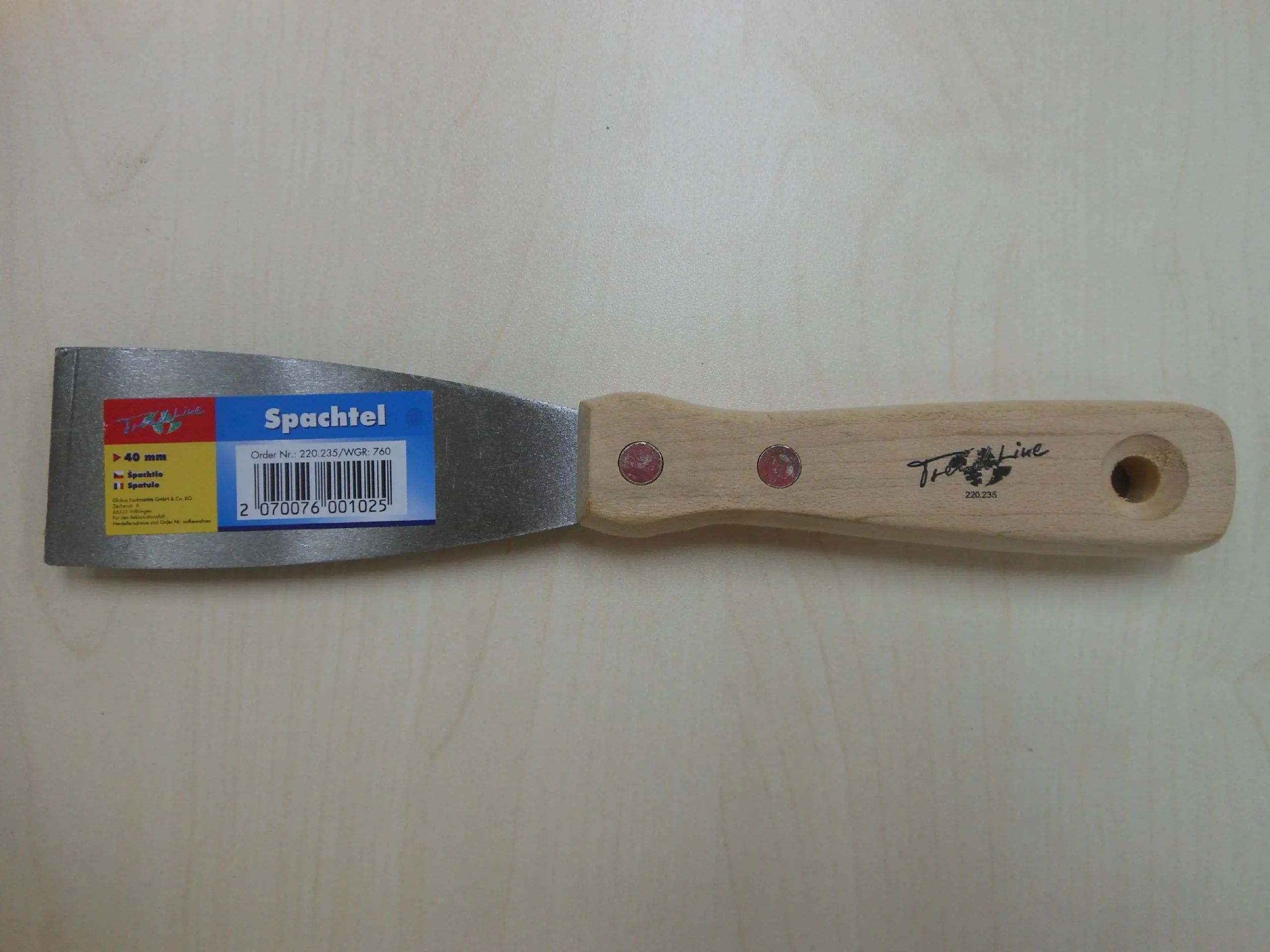 TrendLine Spachtel mit Holzheft Breite 4 cm