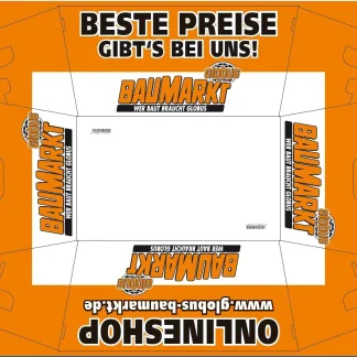 Globus Baumarkt Einkaufskorb 46 x 28 x 25 cm (L x B x H)