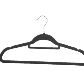 TrendLine Kleiderbügel mit Steg und Samtüberzug ca. 42 cm, 5 Stück