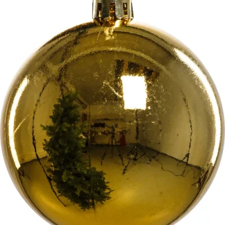 Trendline Weihnachtskugeln bruchfest Ø 8 cm gold 6 Stück