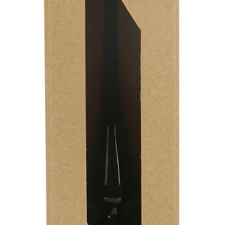 TrendLine Christbaumspitze aus Glas 26 cm schwarz glanz