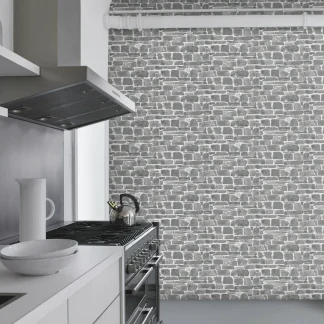 Rasch Papiertapete 265620 Selection steinoptik grau 10,05 x 0,53 m