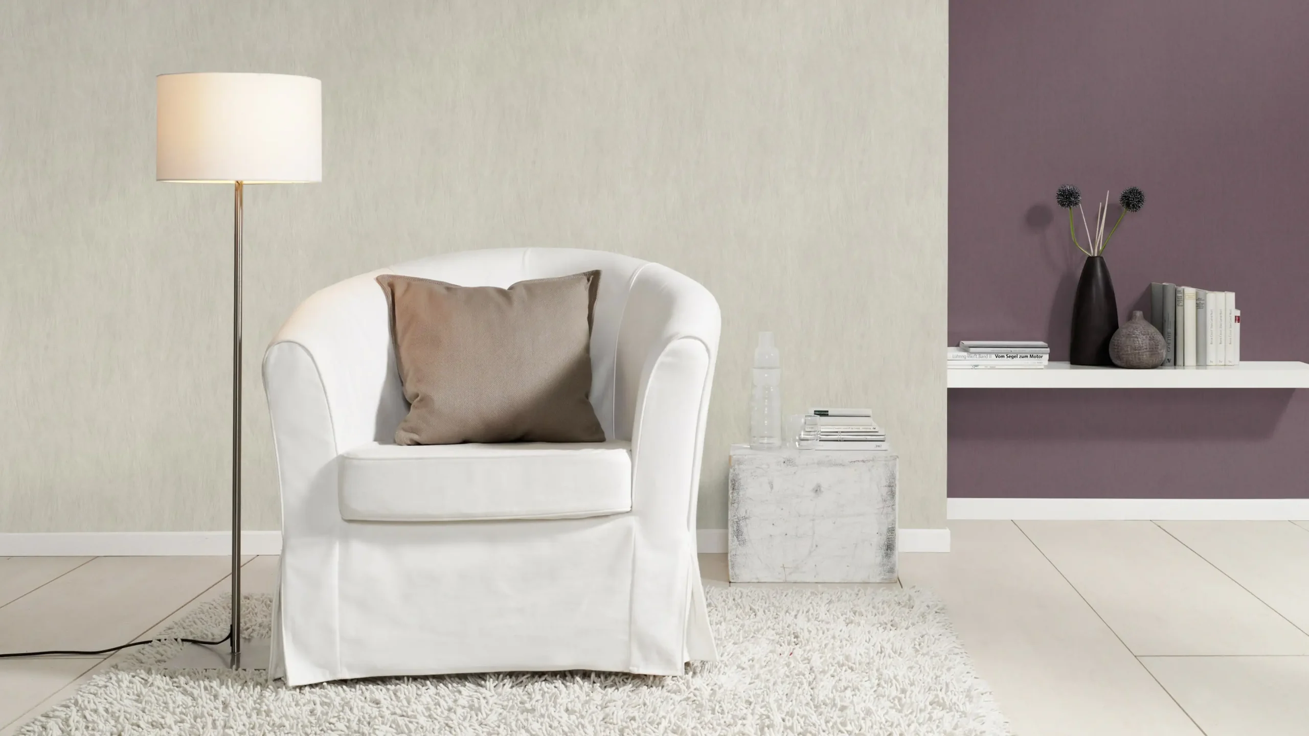 Rasch Vliestapete 540833 Rock'n Roll uni grau 10,05 x 0,53 m