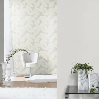 Rasch Vliestapete 804317 hotspot uni weiß 10,05 x 0,53 m