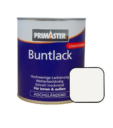 Primaster Buntlack RAL 9010 2 L weiß hochglänzend