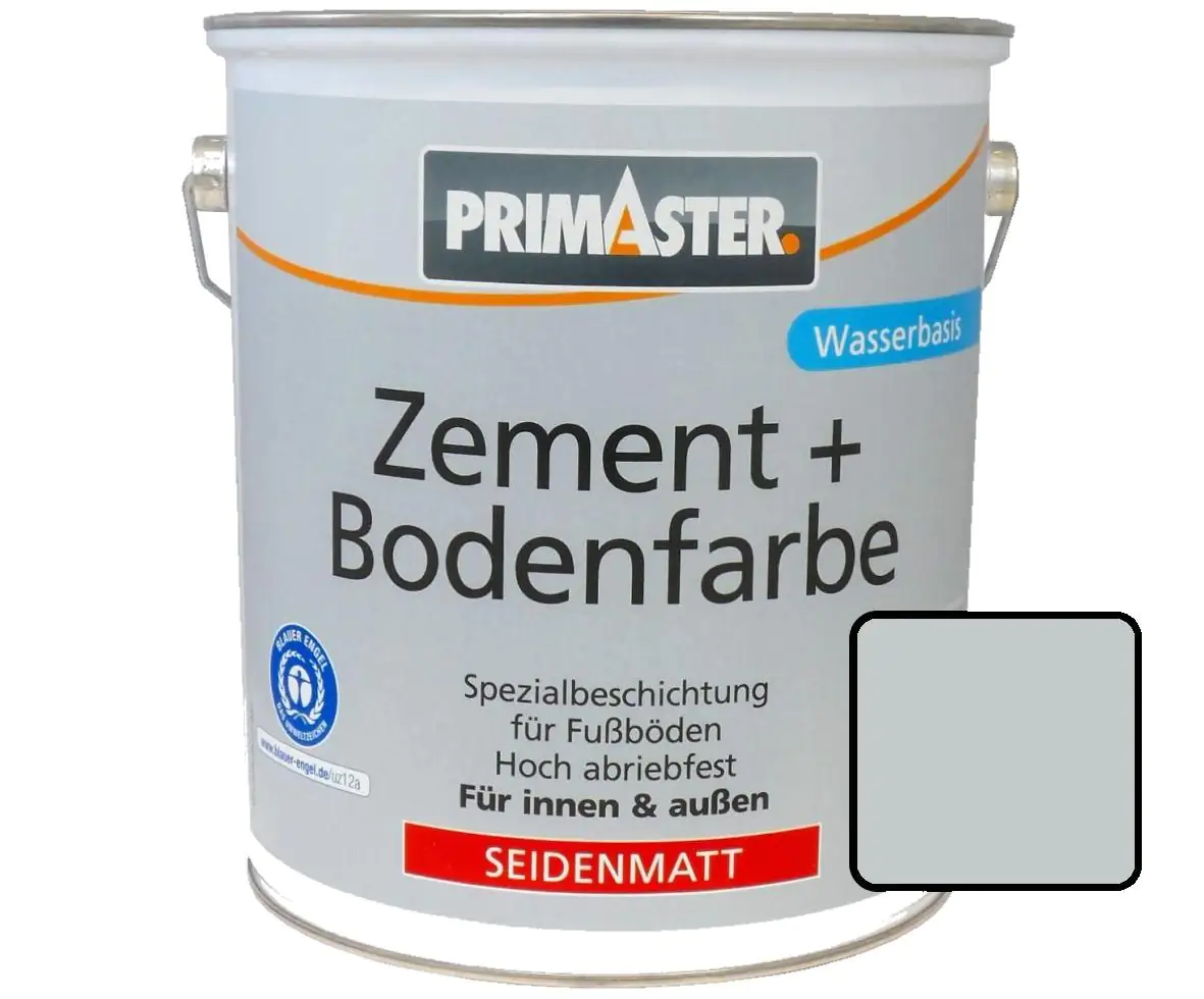 Primaster Zementfarbe und Bodenfarbe 750 ml lichtgrau seidenmatt
