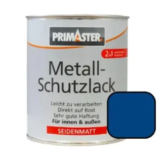 Primaster Metall-Schutzlack RAL 5010 750 ml enzianblau seidenmatt