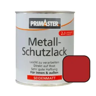 Primaster Metall-Schutzlack RAL 3000 750 ml feuerrot seidenmatt