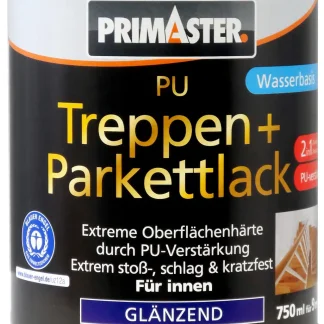 Primaster PU Treppen- und Parkettlack 2in1 750 ml farblos glänzend