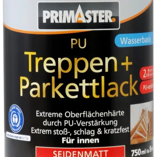 Primaster PU Treppen- und Parkettlack 2in1 750 ml farblos seidenmatt
