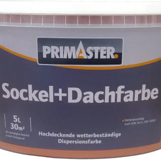 Primaster Sockel- und Dachfarbe 5 L ziegelrot matt