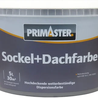 Primaster Sockel- und Dachfarbe 5 L anthrazit matt