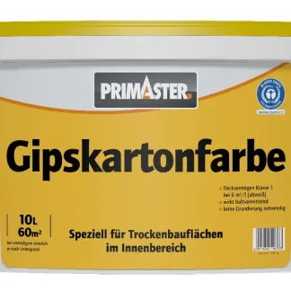 Primaster Gipskartonfarbe 10 L weiß