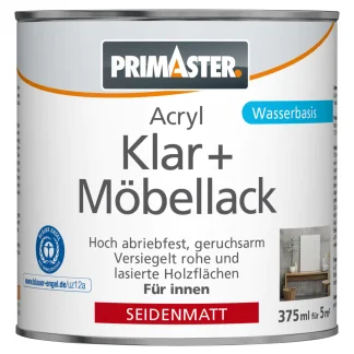 Primaster Klar und Möbellack 375 ml farblos seidenmatt