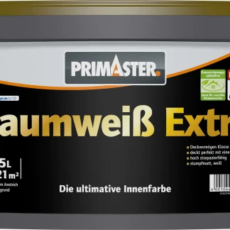 Primaster Raumweiß Extra konservierungsmittelfrei 2,5L weiß matt