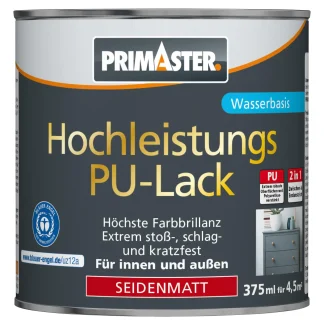 Primaster Hochleistungs-PU-Lack RAL 9005 375 ml 2in1 tiefschwarz seidenmatt