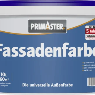Primaster Fassadenfarbe 10 L weiß matt